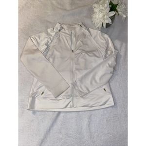 Womens Tail Tech Golf White Full Zip Hybrid